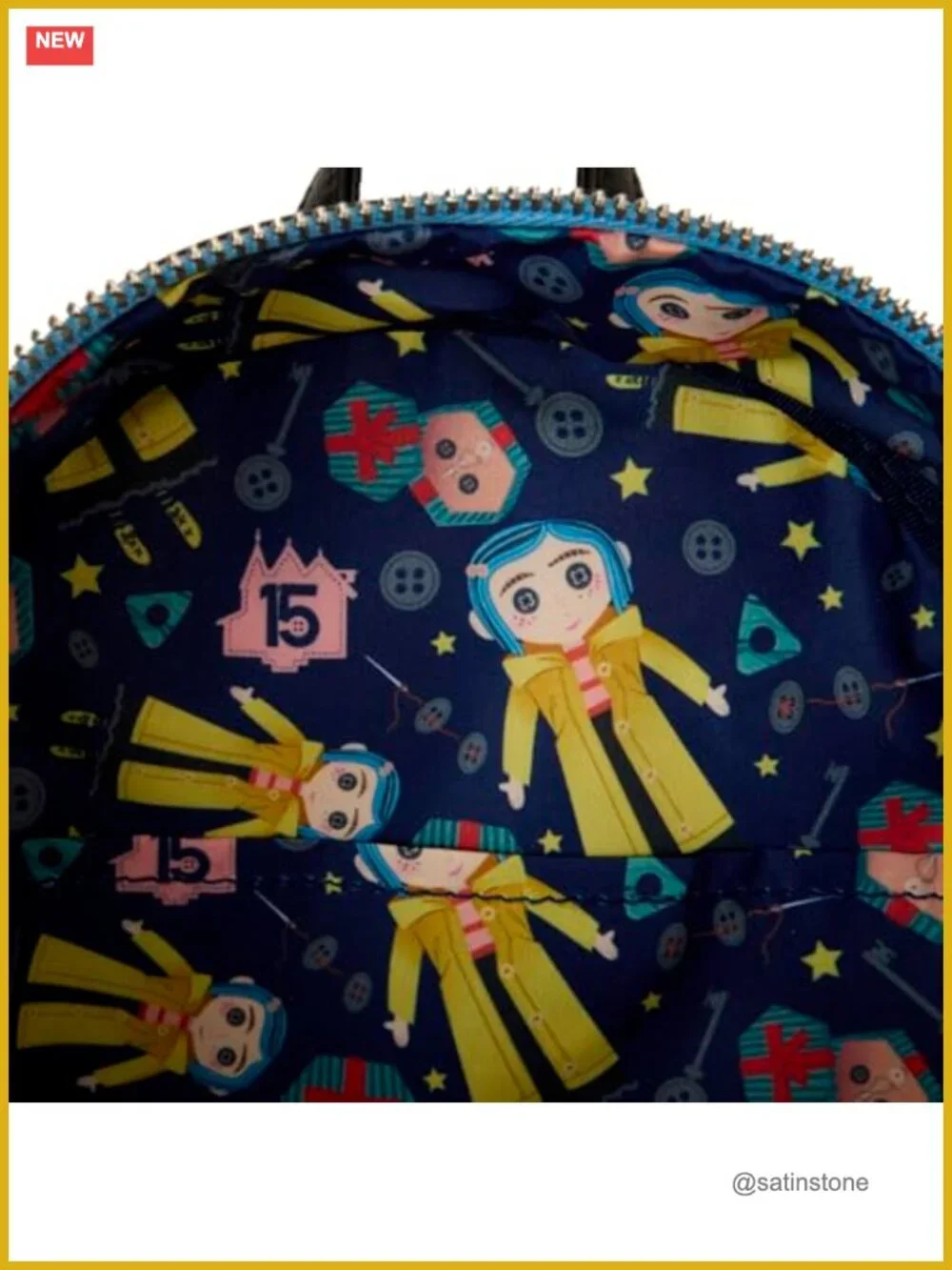 Faux Leather Mini Backpack with Applique - Daypack